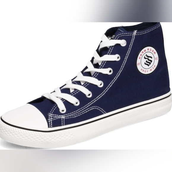 Rocawear Other - Rocawear Men's Cousey Canvas High Top Navy Sneakers Size 8.5 NWOT MSRP $39.99